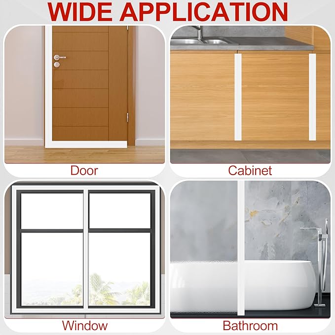 MYFAMIREA Door Weather Stripping 3IN x 20FT Door Draft Stopper Seal Tape - Image 7