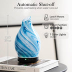 Porseme 150ml Essential Oil Diffuser Glass Color Changing Aroma Air Diffusers - Image 3