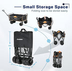 EchoSmile Heavy Duty 350 Lbs Capacity Collapsible Wagon, Outdoor Folding - Image 4