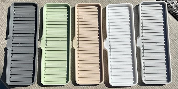 Happitasa Silicone Soap Dish Tray and Sponge Holder - Image 7