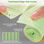 Small Trash Bags 1.2 Gallon 120 Counts Biodegradable Food Waste Bags, Mini 5L - Image 2