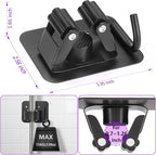 Stainless Steel Broom Holder, Heavy Duty, Rust Resistant, 4 Gripper Positions - Image 2