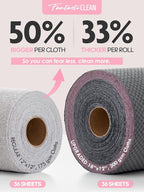 Fantasticlean Large Tear-Away Microfiber Cleaning Cloth Roll - Image 4