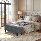 Furnimart 42.5 Inch Storage Ottoman Bench, Flip Top End of Bed Storage Bench - Image 3