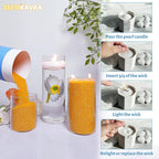 Osmanthus Scented Pumpkin Pearled Candle 18oz Luxury Sand Candle Granulated Wax - Image 4