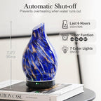 Porseme 150ml Essential Oil Diffuser Glass Color Changing Aroma Air Diffusers - Image 3