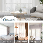 Chyhomenyc White Sheer Curtains 78 Inches Long 2 Panels Set - Image 8