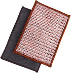 Redecker 2-Ply Woven Copper Scrubbing Cloth & Microfiber Cleaning Wipe – - Image 2