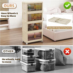 4 Tier Stackable Plastic Storage Bins - Image 3