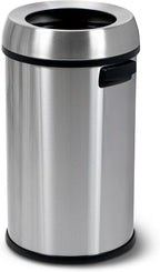 Simpli-Magic 65 Liter Open Top Trash Can, Commercial Grade, Stainless Steel by SIMPLI-MAGIC