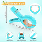 Senbowe 12 Pcs Beach Towel Clips - Image 2
