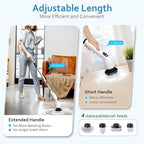 TUYU Electric Spin Scrubber, Full-Body IPX7 Waterproof Bathroom Scrubber - Image 4