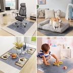 46" x 55" Glass Chair Mat, Heavy Duty Hard Tempered Glass Mat - Image 5