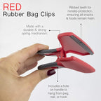 COOK WITH COLOR Wide Heavy Duty Chip Clips, Large Bag Clips - Image 4