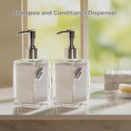 Blue Soap Dispenser with Refillable Plastic Pump - Image 7