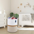 COMSE Extra Large Blanket Basket, Tall Woven Storage Basket, Nursery Hamper - Image 6