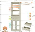 Closet System, 4-8 FT Closet Organizer Tower - Image 3