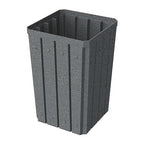 32 Gallon Square Slatted 100% Recycled Plastic Heavy-Duty Commercial Outdoor or - Image 4