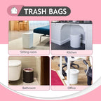 Teivio 2 Gallon 120 Counts Strong Trash Bags Garbage Bags, Bathroom Trash Can - Image 5