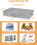 Under Bed Storage, 2 Pack Underbed Storage Container Bags - Image 5