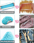 8 Pcs Mop Slippers Socks Floor Cleaning, Microfiber Shoe Covers dust Washable - Image 4