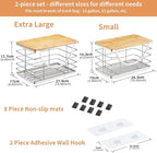 Extra Large Trash Bag Holder Stackable Kitchen Storage Slive, 2 Pack Wall - Image 7