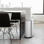 30 L Kitchen Step Trash Can, 8 Gallon Narrow Stainless Steel Waste Bin - Image 5