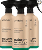 ATTITUDE Kitchen Cleaner Spray, Natural Origin Ingredients, EWG Verified by ATTITUDE