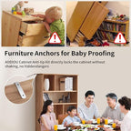furniture anchors wall safety straps: Anti-Tip Anchor Kit Secure dresser - Image 2