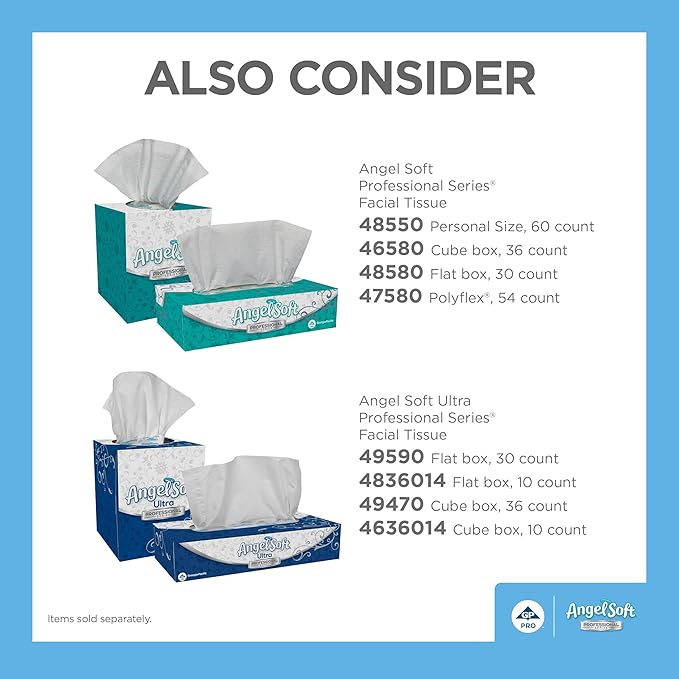 Georgia-Pacific Angel Soft Professional Series 2-Ply Facial Tissue, 100 Sheets - Image 6
