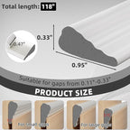 118" Wedge Weather Stripping Door Seal Strip - Image 2