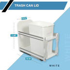 Knape & Vogt QT35LB-WH Trash Can Lid, 1.31-Inch by 14.5-Inch by 9.56-Inch - Image 3