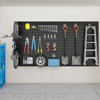 DoCred Slatwall Paneling Organizer, 4x7.5 FT PVC Garage Slat Wall Storage - Image 7