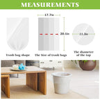 2.6 Gallon 220 Counts Strong Trash Bags Garbage Bags by Teivio, Bathroom Trash - Image 2