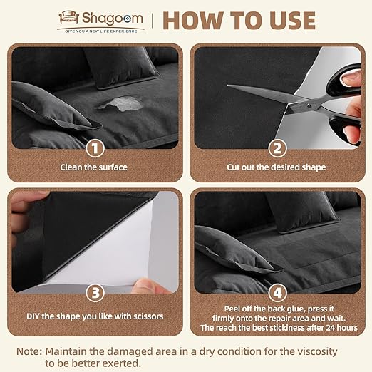 Suede Repair Patch, 35X79 Inch Fabric Large Repair Tape, Self-Adhesive Patches - Image 5