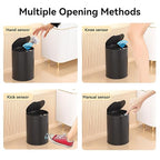 Bathroom Trash Can with Lid 2.6 Gallon Stainless Steel TrashCans Automatic - Image 6