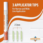White Grout Paint Pen – Waterproof Tile Grout Colorant & Sealer Marker - Image 3