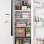 MineSign Stackable Fridge Drawer Pull-Out Bins - Image 9