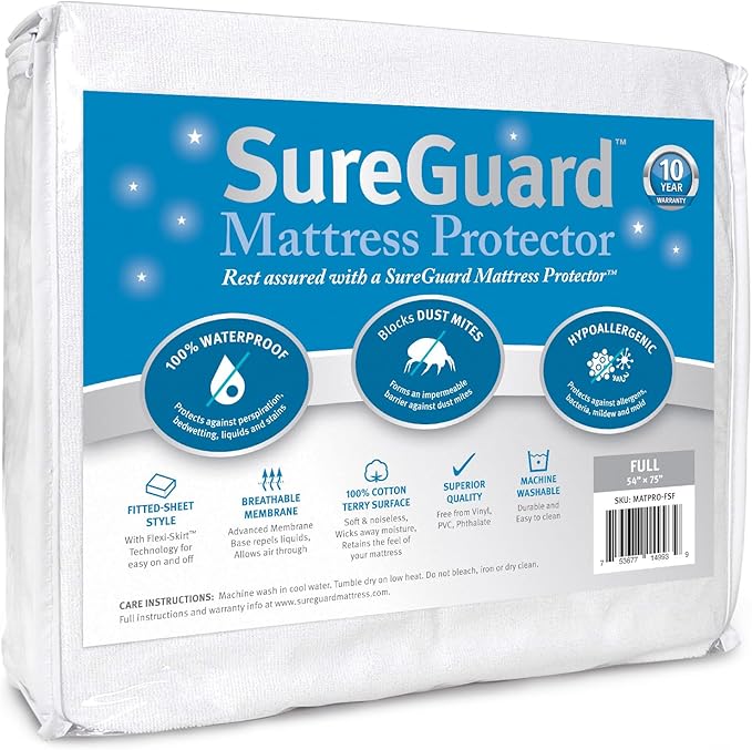 SureGuard Full Size Mattress Protector by SureGuardMattressProtectors