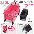 Sekey Pink Collapsible Foldable Wagon - Image 3