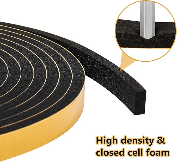 Weather Stripping Seal for Door Window, 10Feet High Density Foam Tape, - Image 5