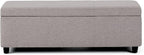 SIMPLIHOME Avalon 48 inch Wide Contemporary Rectangle Storage Ottoman Bench in - Image 6