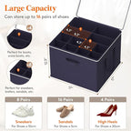 Lifewit Shoe Storage Organizer for Closet Fits 12-16 Pairs, Fabric Large Shoe - Image 2