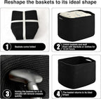 Storage Baskets for Organizing & Shelves, Woven Cotton Rope Organization Bins - Image 7
