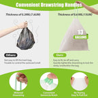Large Trash Bags 13 Gallon Tall Kitchen Drawstring 100% Post-Consumer Recycled - Image 2