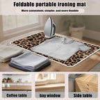 Leopard Print Iron Mat Blanket Travel Foldable Ironing Pad Fabric Ironing Board - Image 6