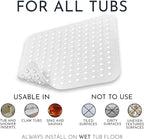 Homerella Anti Slip Shower Mat | Anti Mold Non Slip Bathtub Mat - Image 2