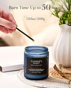 M&SENSE Summer's Night Scented Candle, All Natural Soy Wax Clean Non Toxic - Image 4