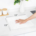 White Microfiber Cleaning Cloth 13"x13", Ultra Soft Absorbent Microfiber - Image 2