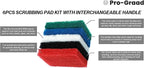 6pcs Scrubbing Pad Kit Interchangeable Reusable Handle | 5 Different Scrubbing - Image 5